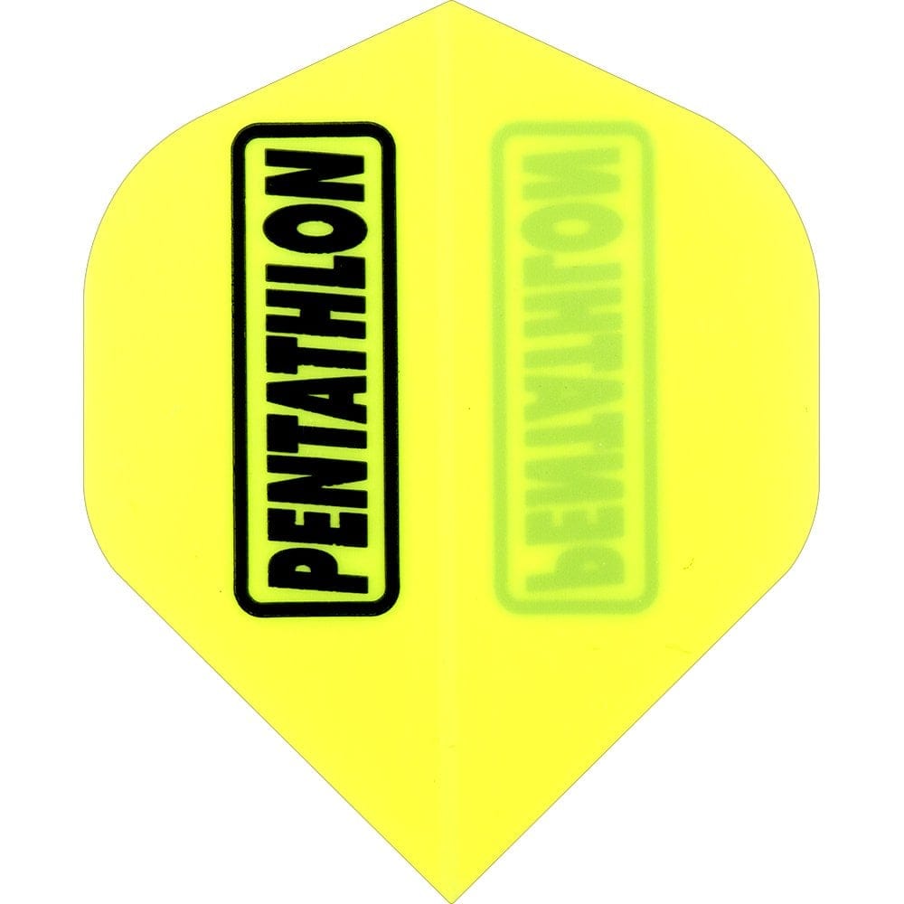 Dart Flights - Pentathlon Colours - Extra Strong - Std Yellow
