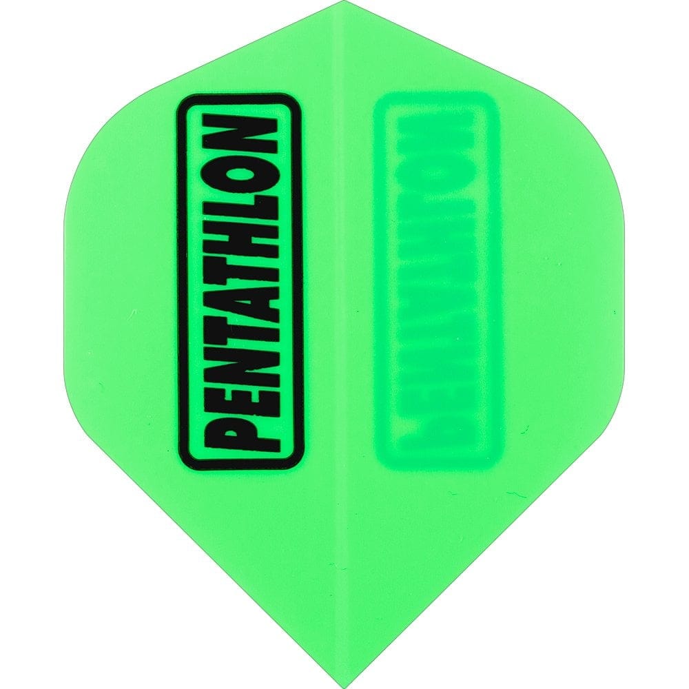Dart Flights - Pentathlon Colours - Extra Strong - Std Green