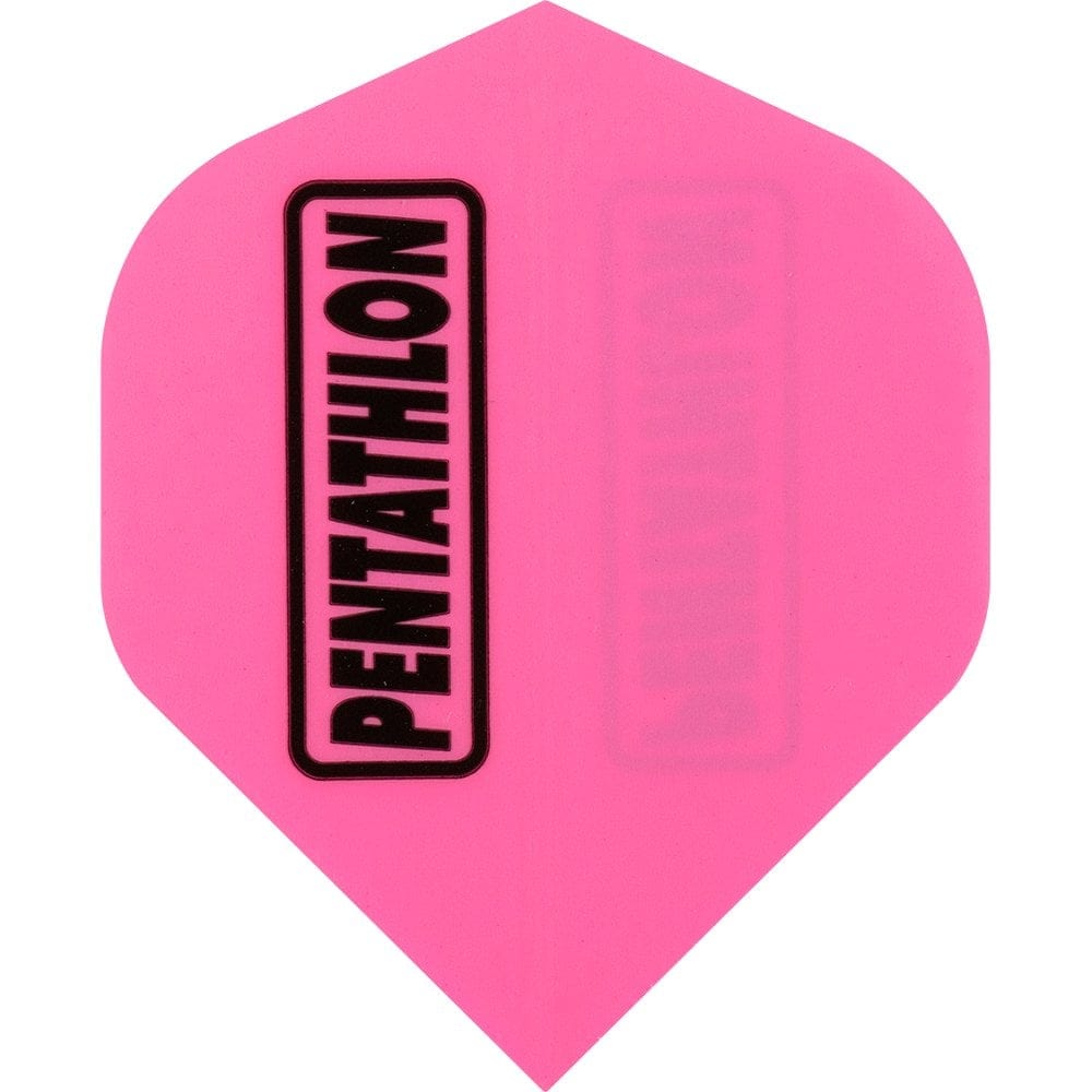 Dart Flights - Pentathlon Colours - Extra Strong - Std Pink