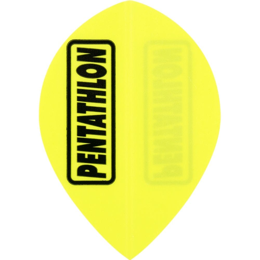 *Dart Flights - Pentathlon Colours - Extra Strong - Pear Yellow
