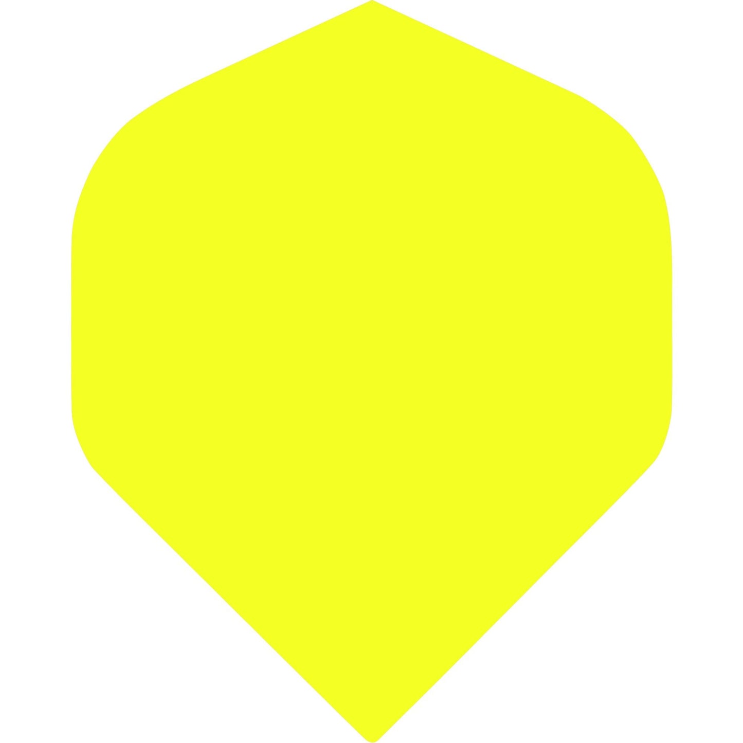 Dart Flights - Poly Plain Fluoresent - Std - Fluro Fluro Yellow