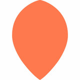 *Dart Flights - Poly Plain Fluoresent - Pear - Fluro Fluro Orange