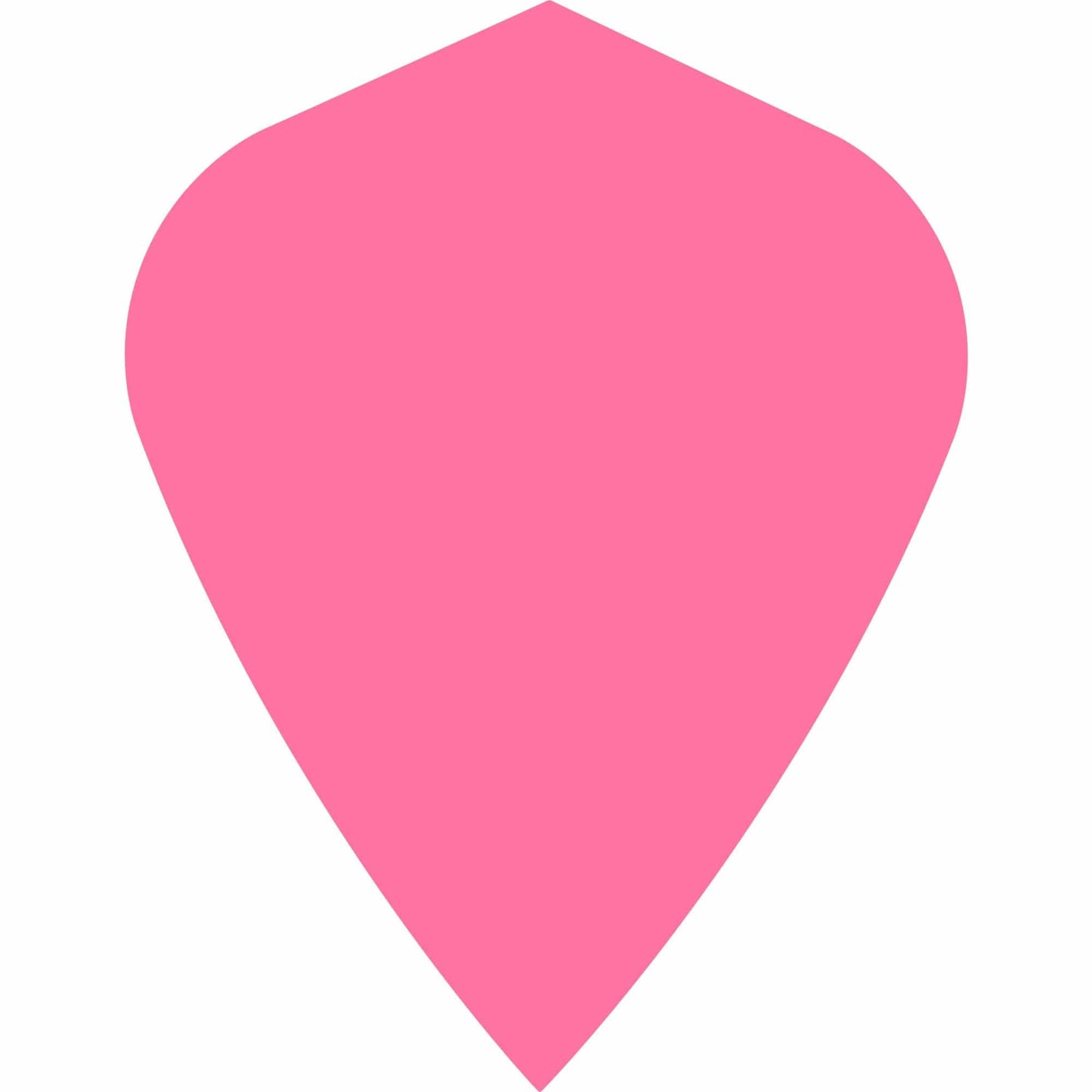 *Dart Flights - Poly Plain Fluoresent - Kite - Fluro Fluro Pink