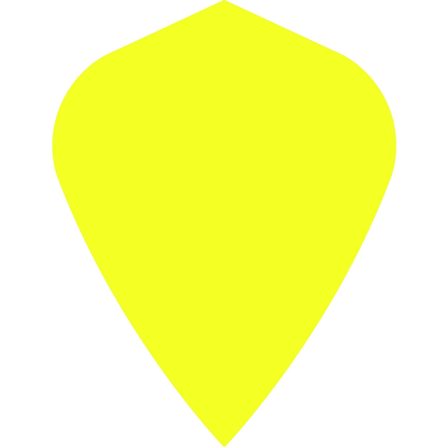 *Dart Flights - Poly Plain Fluoresent - Kite - Fluro Fluro Yellow