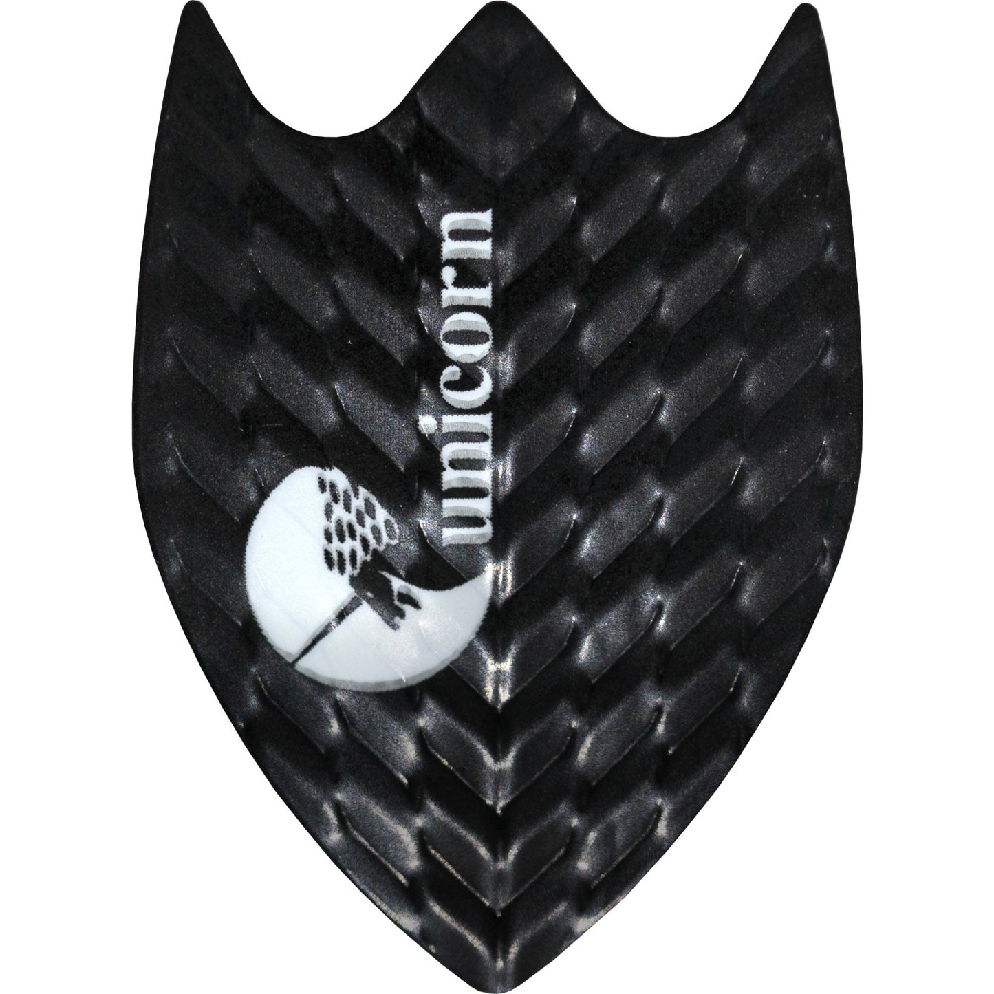 *Unicorn Q Dart Flights - Q.75 - Fin - Logo - Black Black