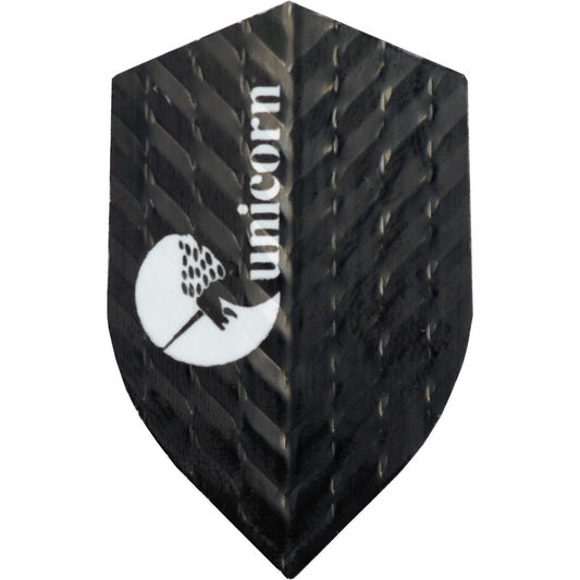 Unicorn Q Dart Flights - Q.75 - Shield - Logo - Black