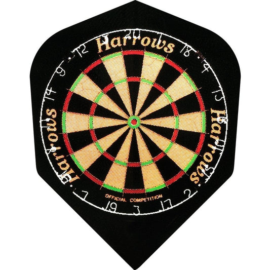 Harrows Dart Flights - Quadro - Poly Classic - Std - Dartboard