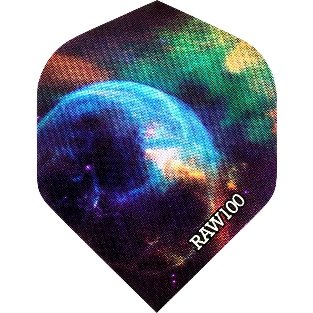 *Dart Flights - Raw 100 - 100 Micron - Std - Space Nebula