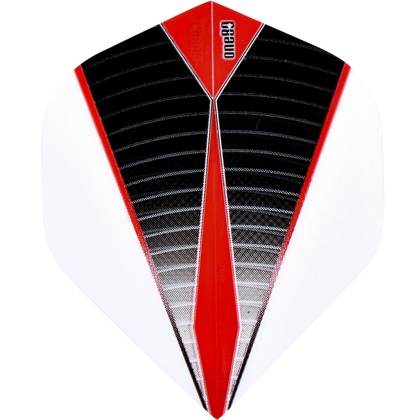One80 Daze Dart Flights - 100 Micron - No2 - Std - White Red