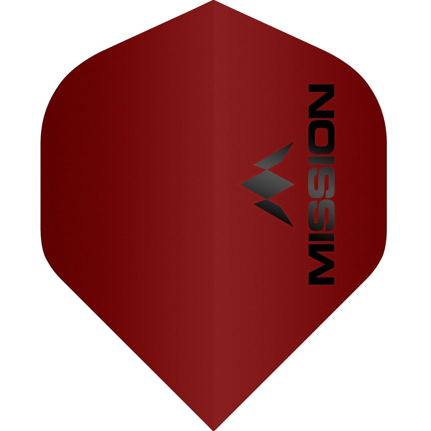 Mission Logo Dart Flights - 100 Micron - No2 - Std - Matt Red