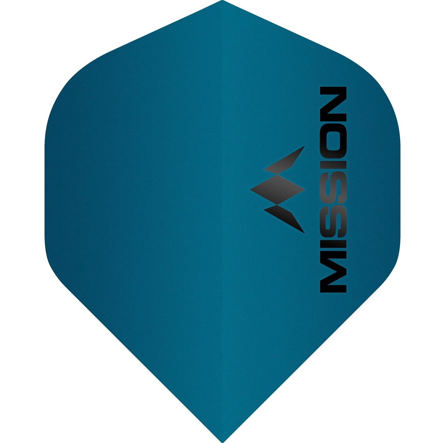 Mission Logo Dart Flights - 100 Micron - No2 - Std - Matt Blue