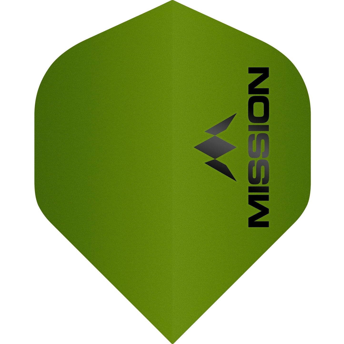 Mission Logo Dart Flights - 100 Micron - No2 - Std - Matt Green