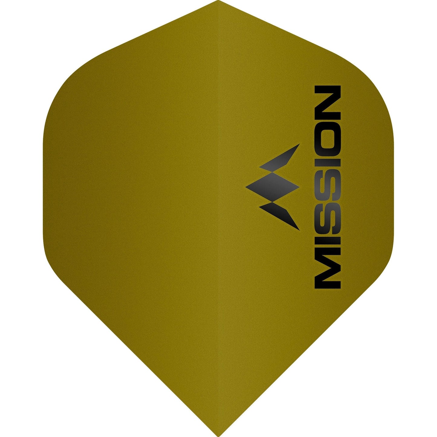 Mission Logo Dart Flights - 100 Micron - No2 - Std - Matt Gold