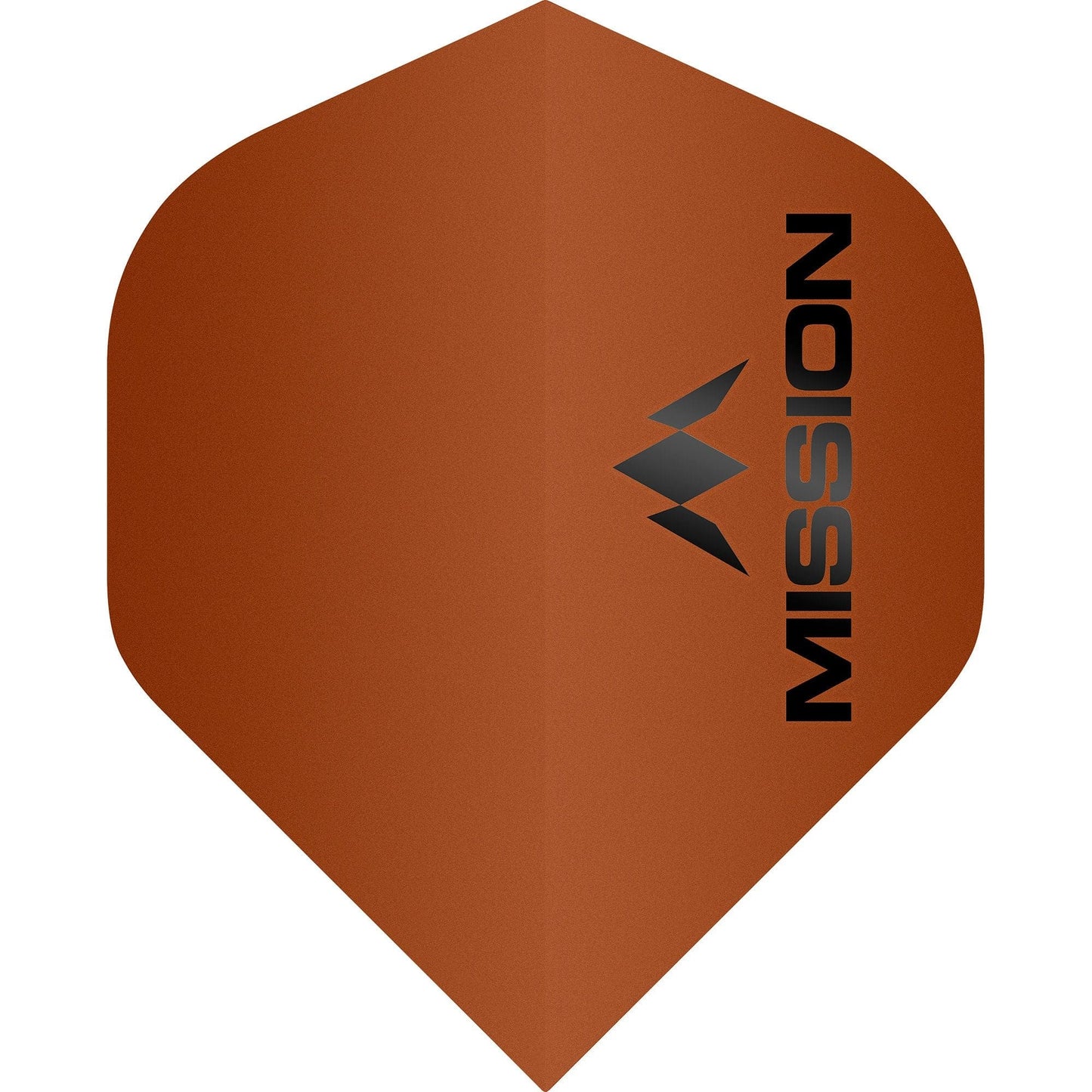 Mission Logo Dart Flights - 100 Micron - No2 - Std - Matt Bronze