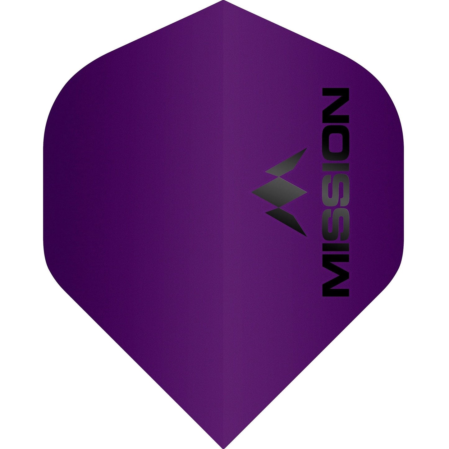 Mission Logo Dart Flights - 100 Micron - No2 - Std - Matt Purple