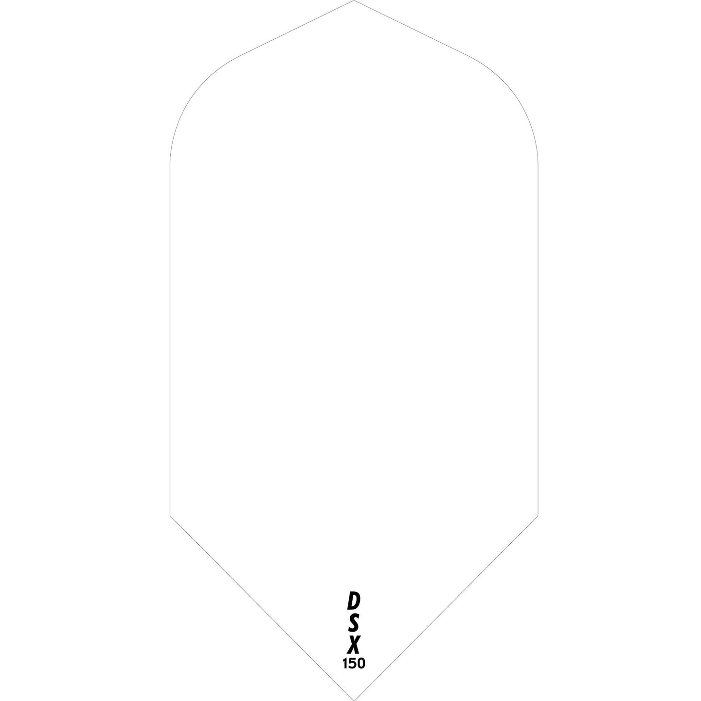 Designa DSX150 Dart Flights - Slim White