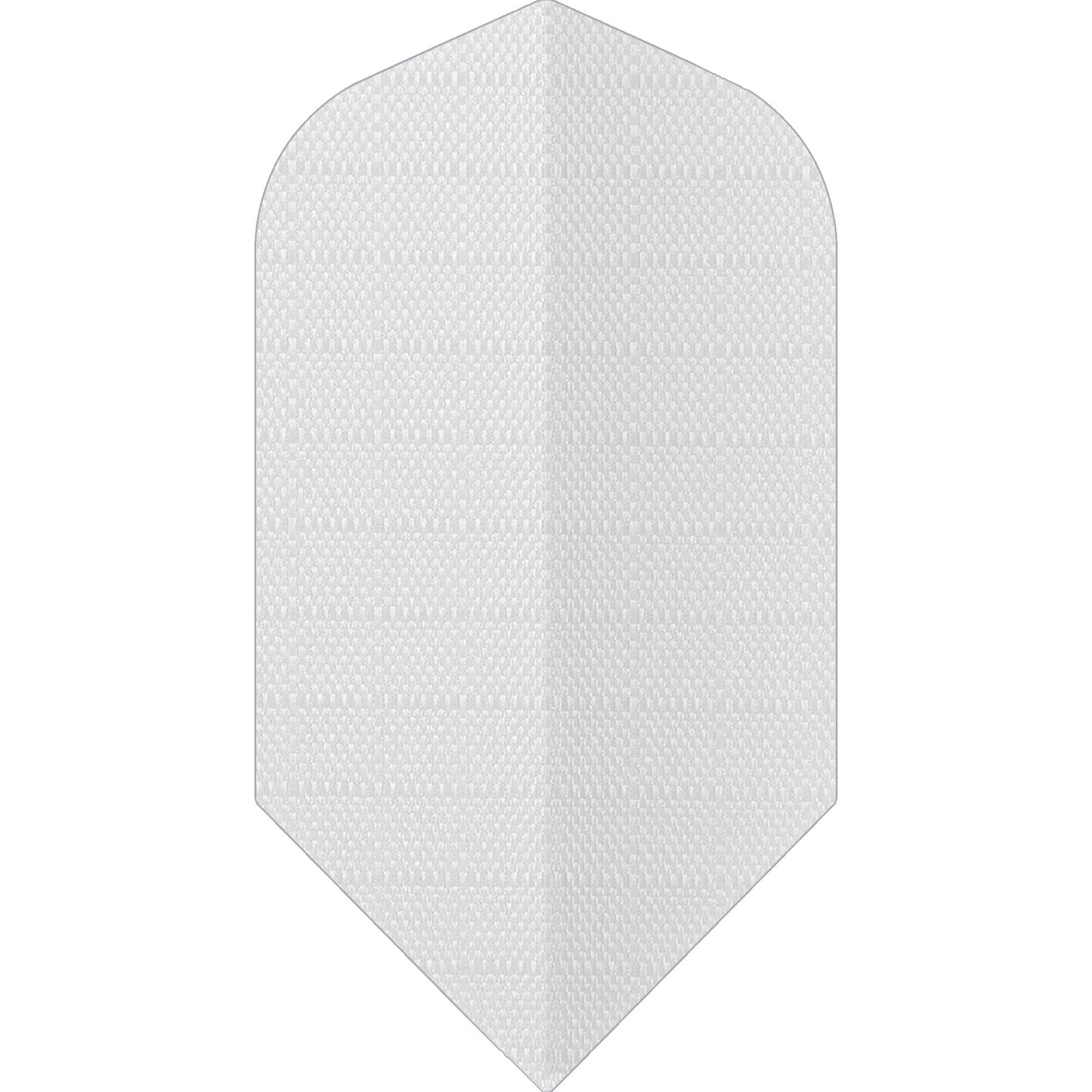 *Designa Dart Flights - Fabric Rip Stop Nylon - Longlife - Slim White