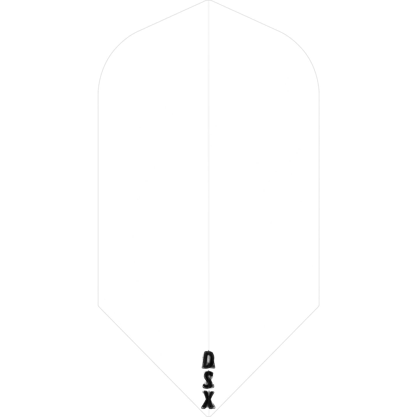 Designa DSX100 Dart Flights - Slim Clear