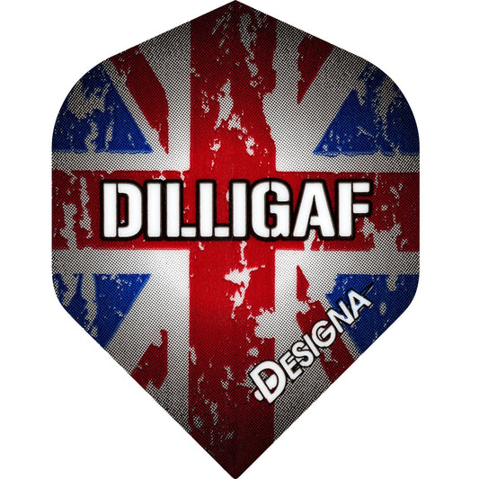 *Designa Dart Flights - Extra Strong - Std - Dilligaf Union Jack