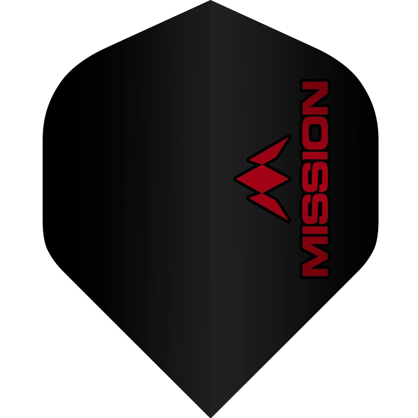 Mission Logo Dart Flights - 100 Micron - No2 - Std Red