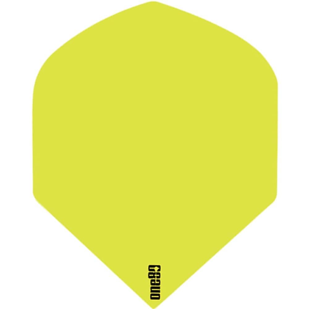 One80 Dart Flights - 130 Micron - Pure Strength - Std Yellow