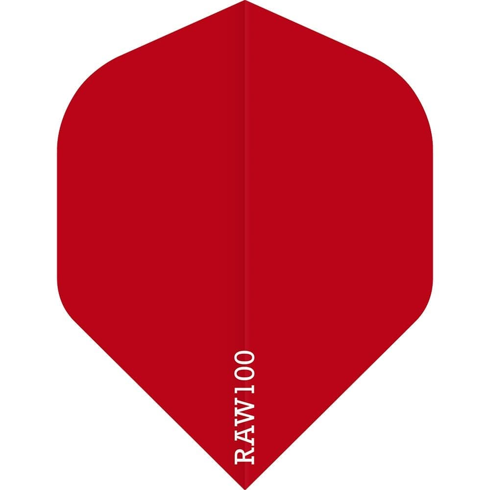 *Dart Flights - Raw 100 - 100 Micron - Std - Plain Red