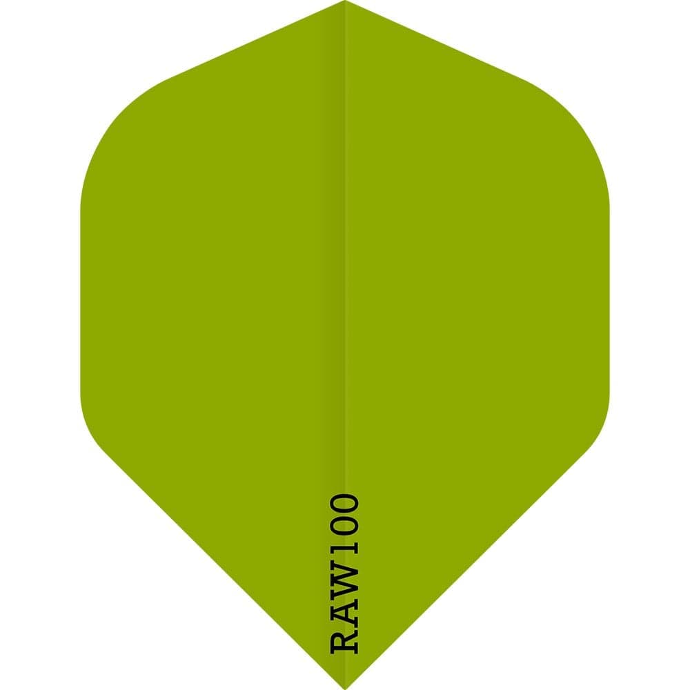 *Dart Flights - Raw 100 - 100 Micron - Std - Plain Neon Green
