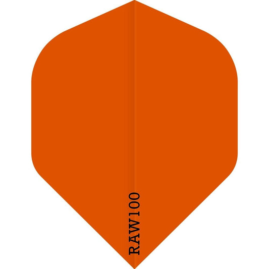 *Dart Flights - Raw 100 - 100 Micron - Std - Plain Neon Orange