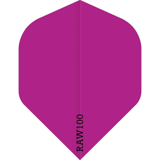 *Dart Flights - Raw 100 - 100 Micron - Std - Plain Neon Pink