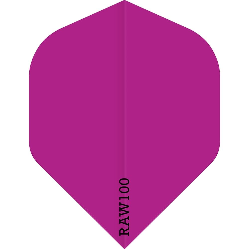 *Dart Flights - Raw 100 - 100 Micron - Std - Plain Neon Pink