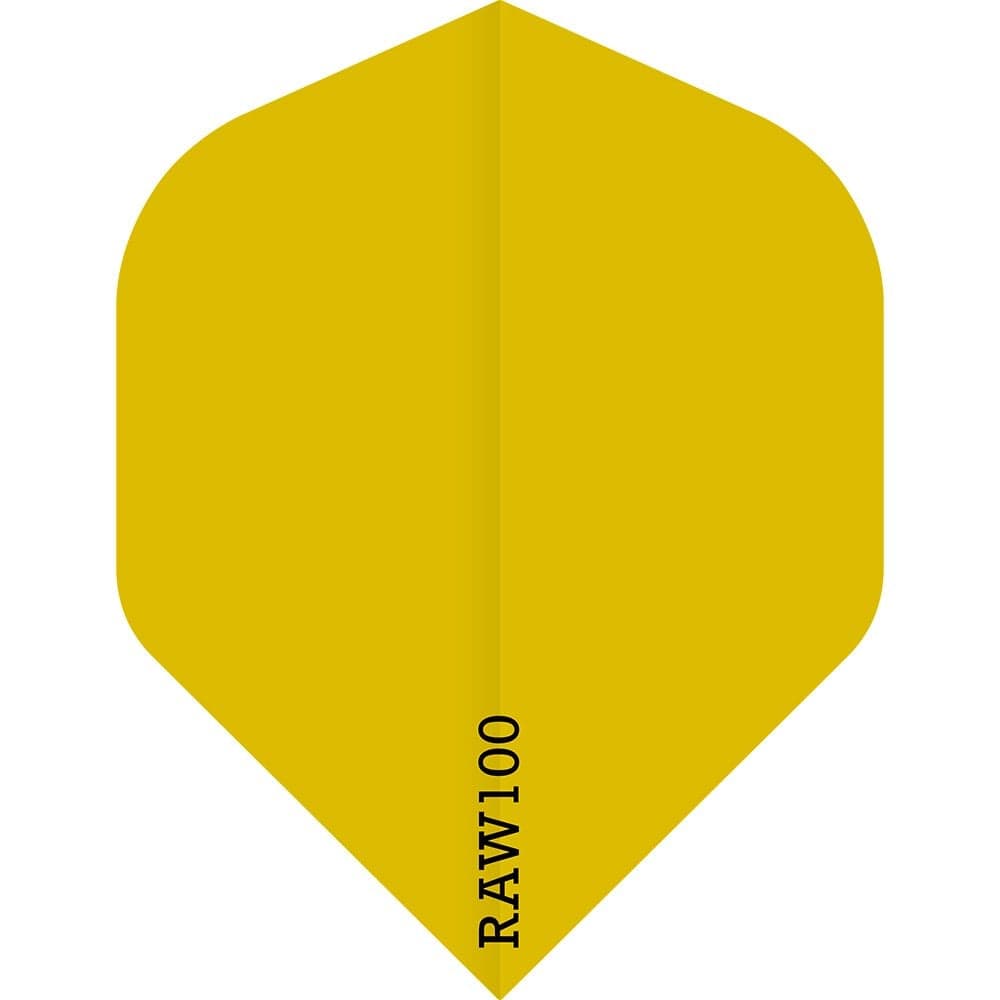 *Dart Flights - Raw 100 - 100 Micron - Std - Plain Neon Yellow