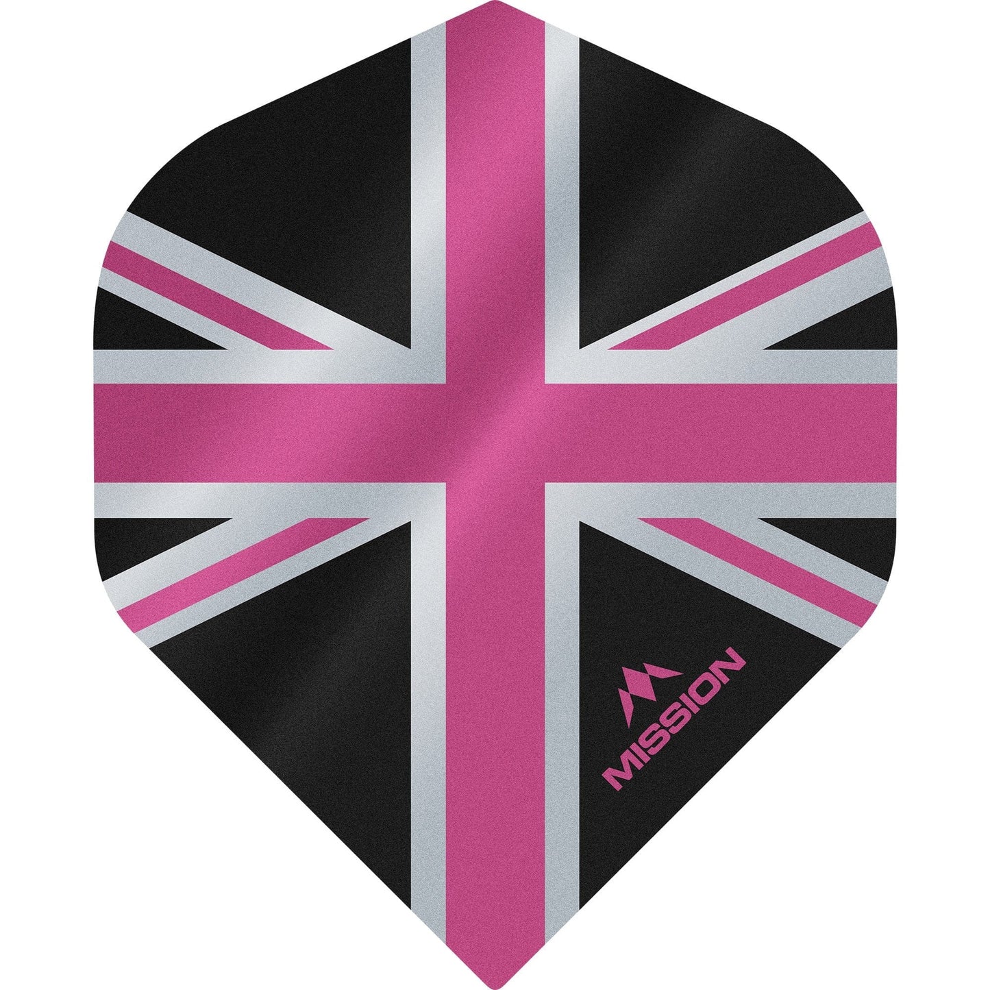 Mission Alliance Union Jack Dart Flights - No2 - Std - Black Black Pink