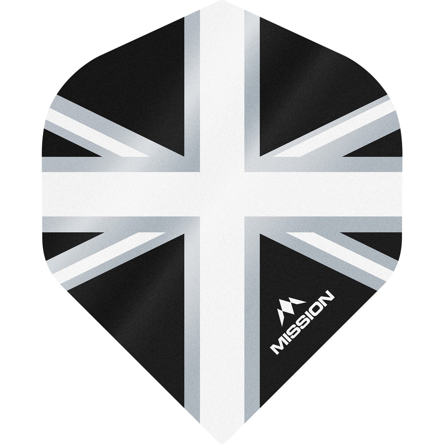 Mission Alliance Union Jack Dart Flights - No2 - Std - Black Black White