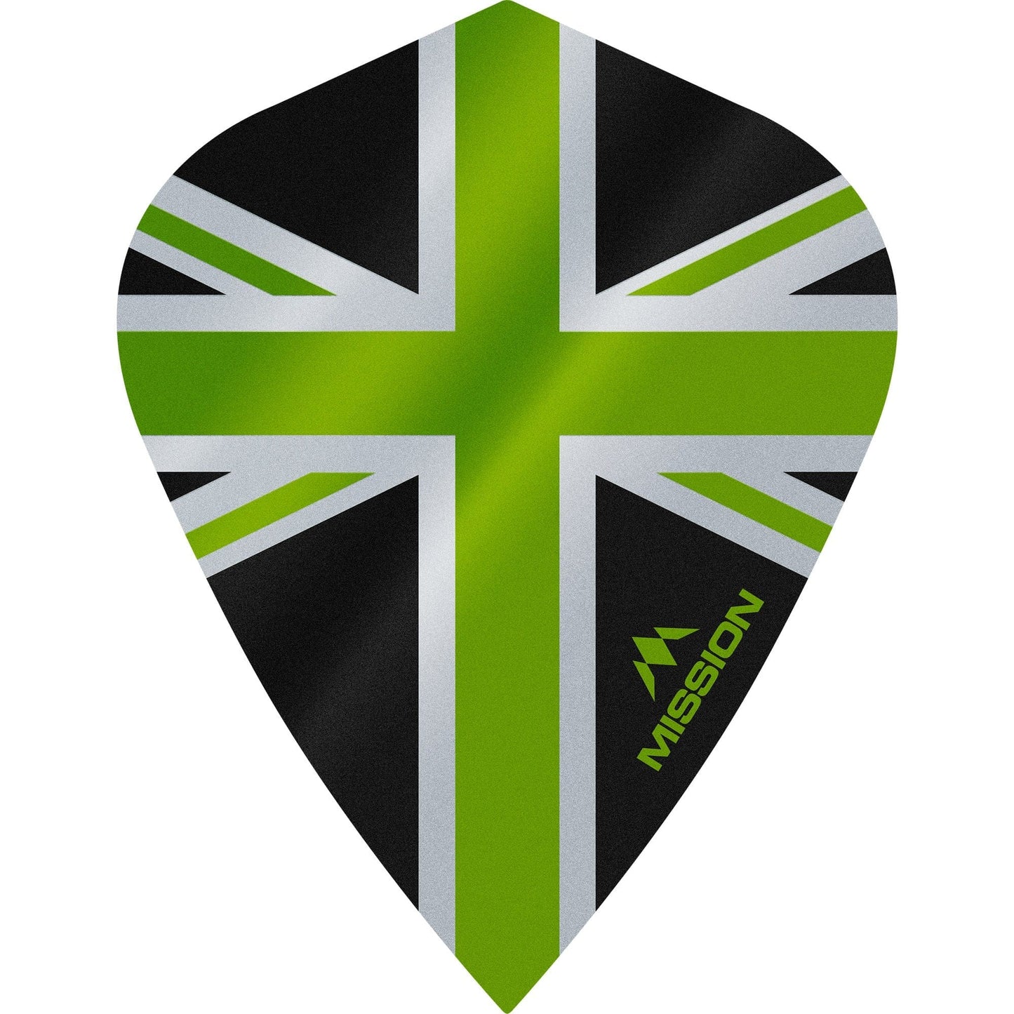 Mission Alliance Union Jack Dart Flights - Kite - Black Black Green