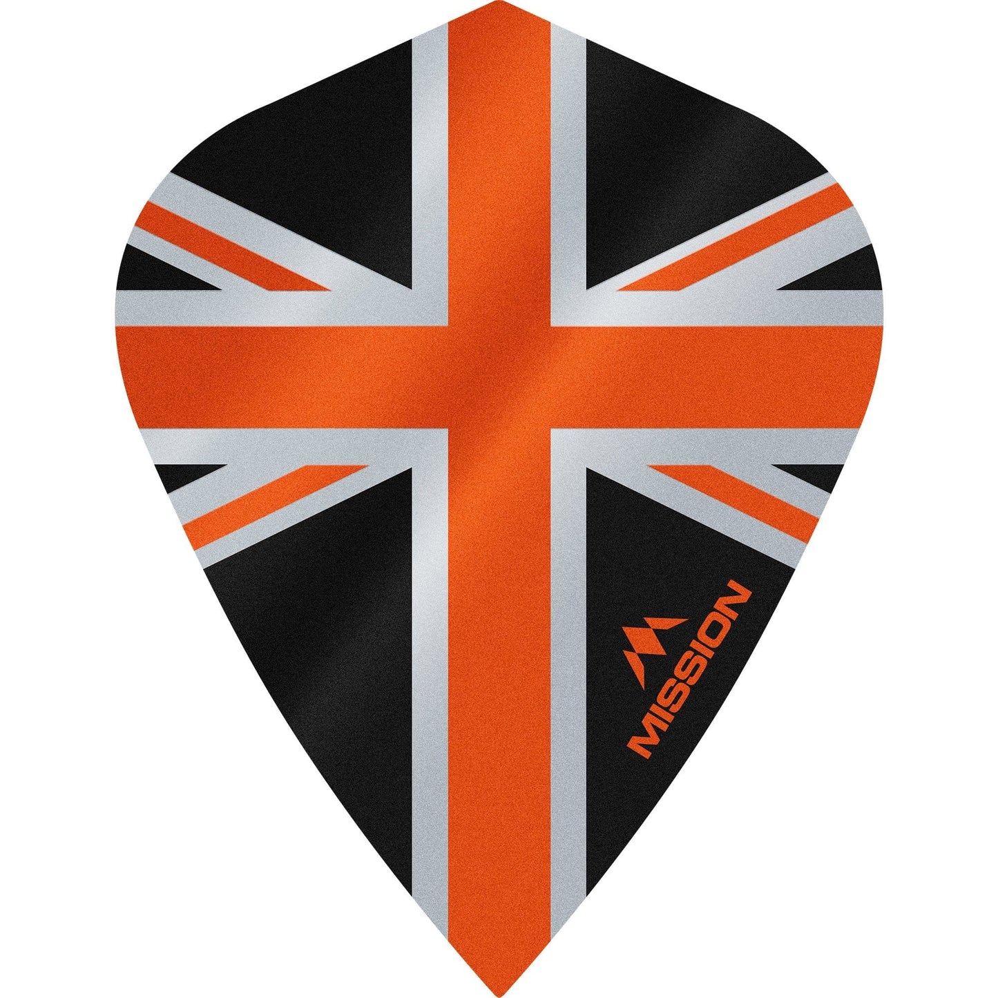 Mission Alliance Union Jack Dart Flights - Kite - Black Black Orange
