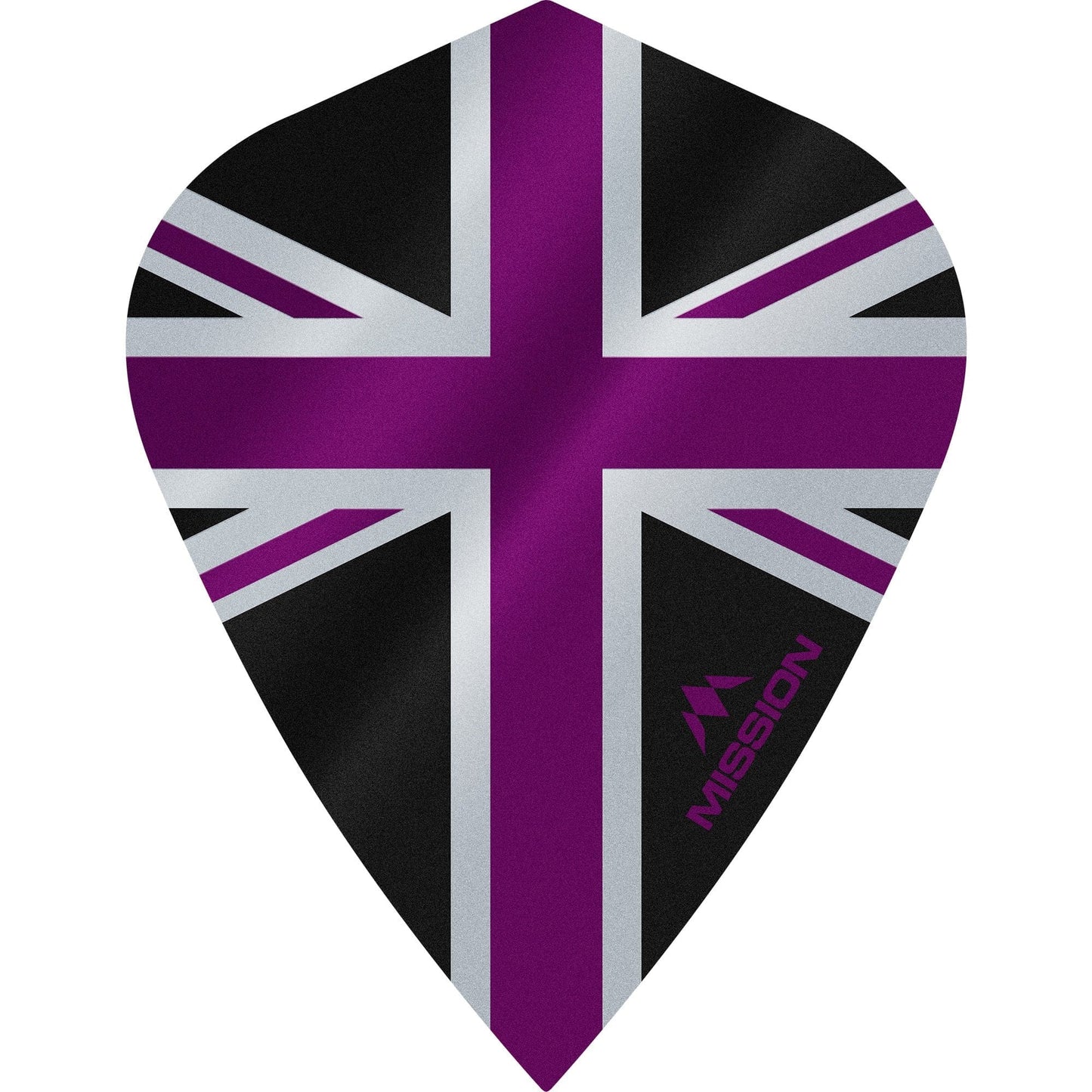 Mission Alliance Union Jack Dart Flights - Kite - Black Black Purple
