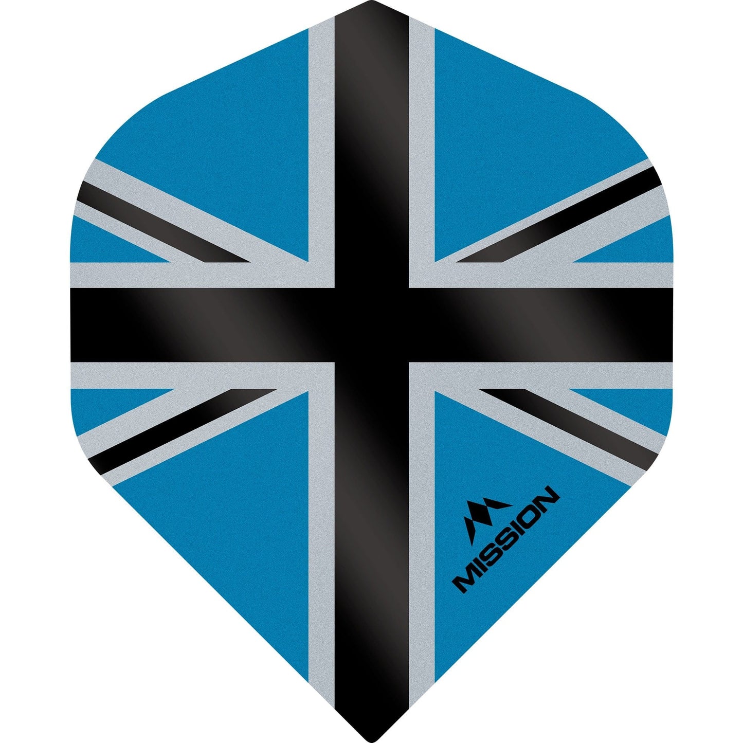 *Mission Alliance-X Union Jack Dart Flights - No2 - Std Blue Black