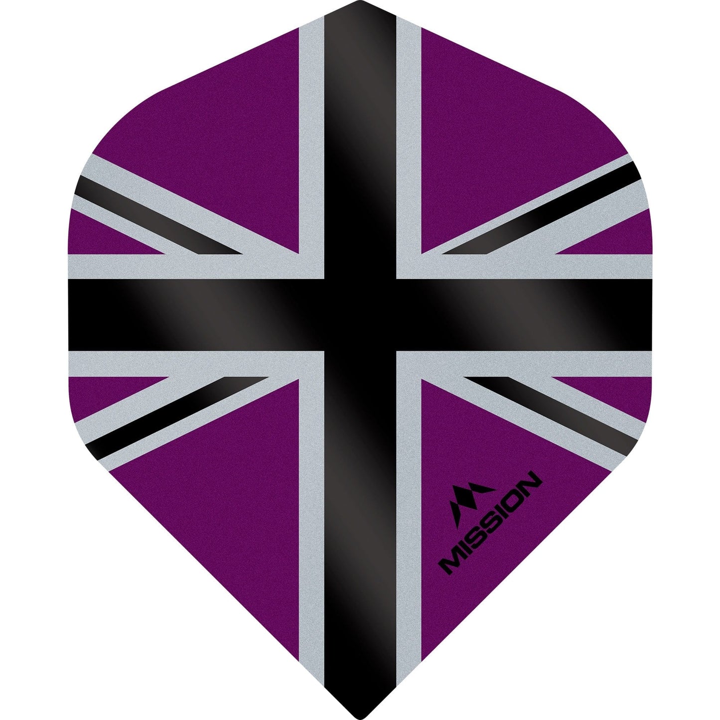 *Mission Alliance-X Union Jack Dart Flights - No2 - Std Purple Black