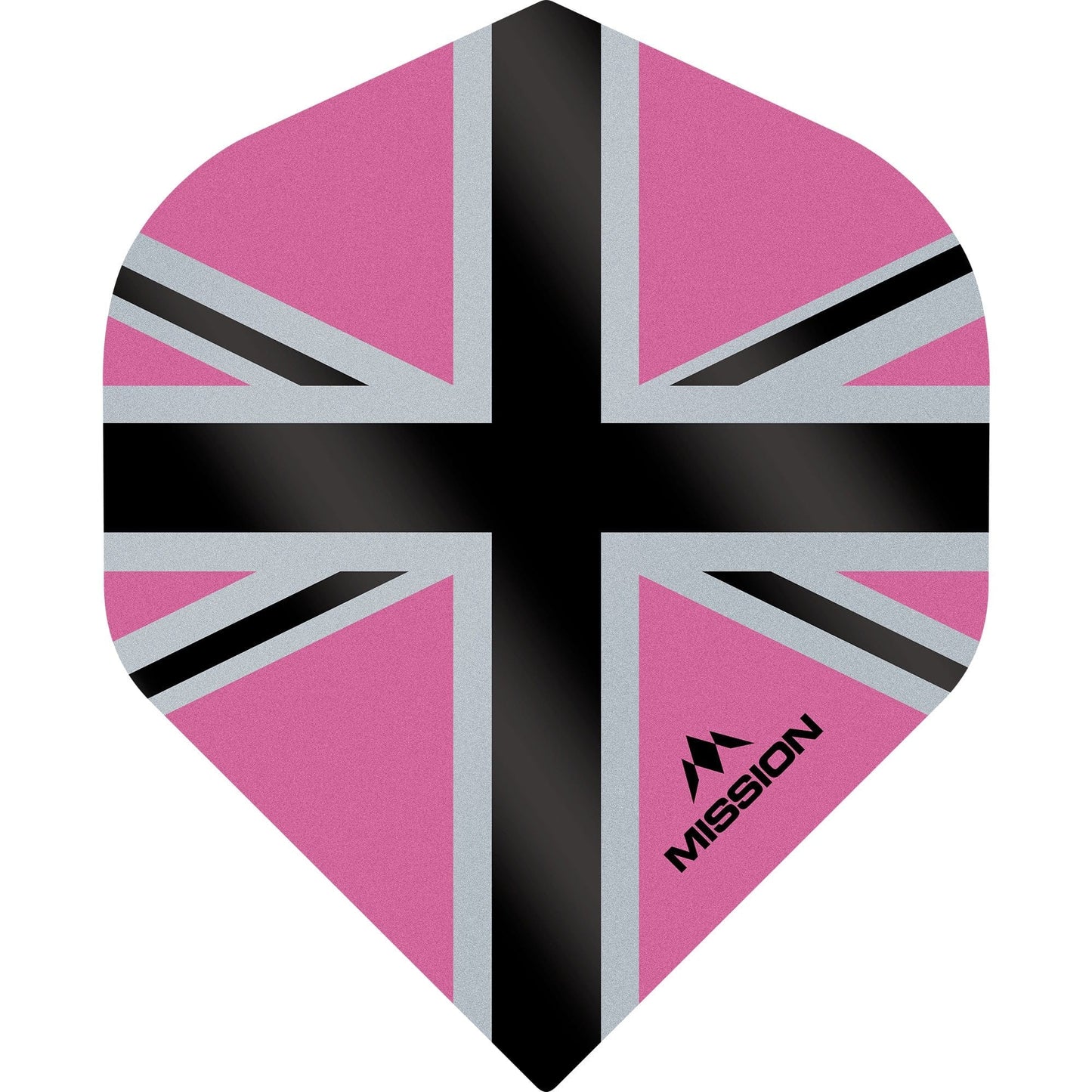 *Mission Alliance-X Union Jack Dart Flights - No2 - Std Pink Black