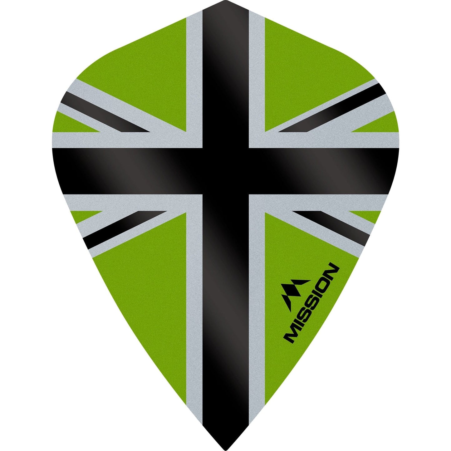 *Mission Alliance-X Union Jack Dart Flights - Kite Green Black
