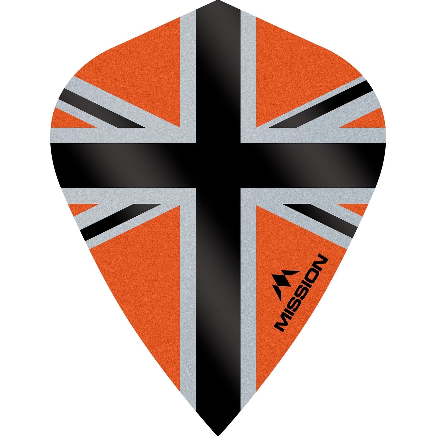 *Mission Alliance-X Union Jack Dart Flights - Kite Orange Black