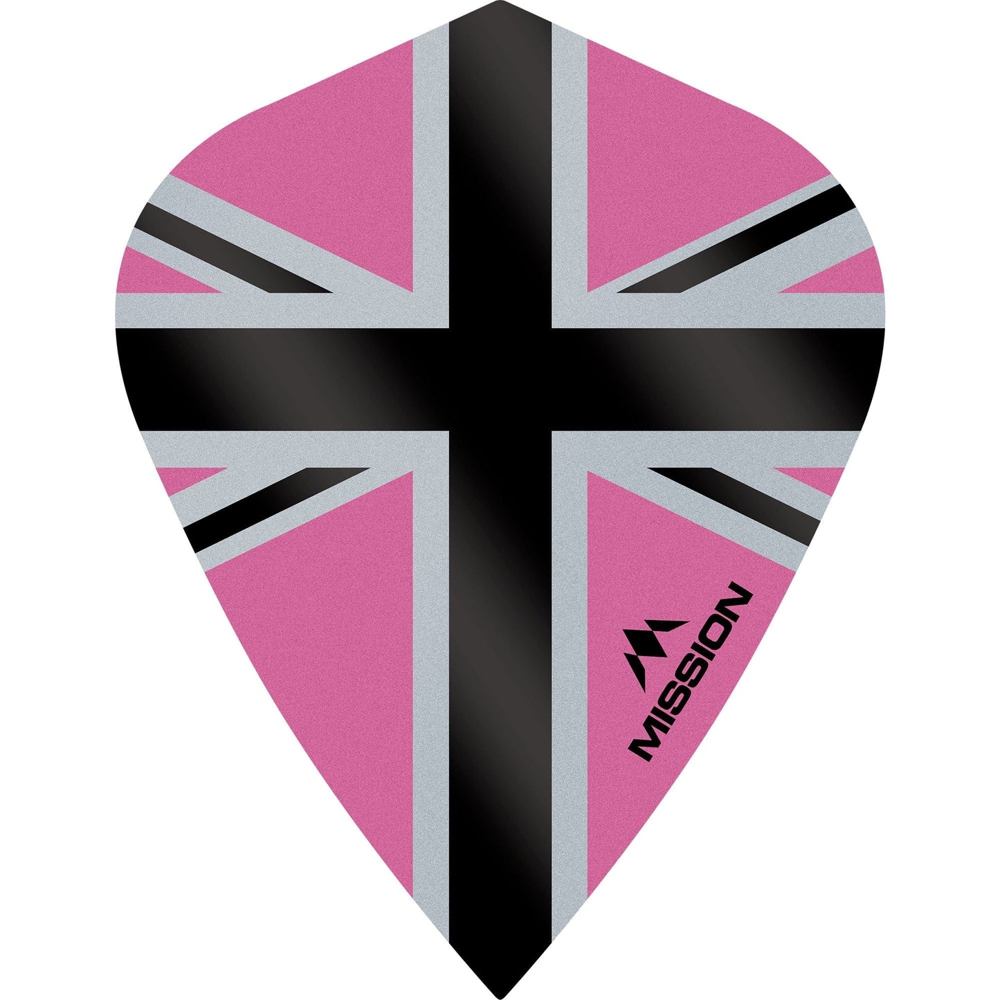 *Mission Alliance-X Union Jack Dart Flights - Kite Pink Black