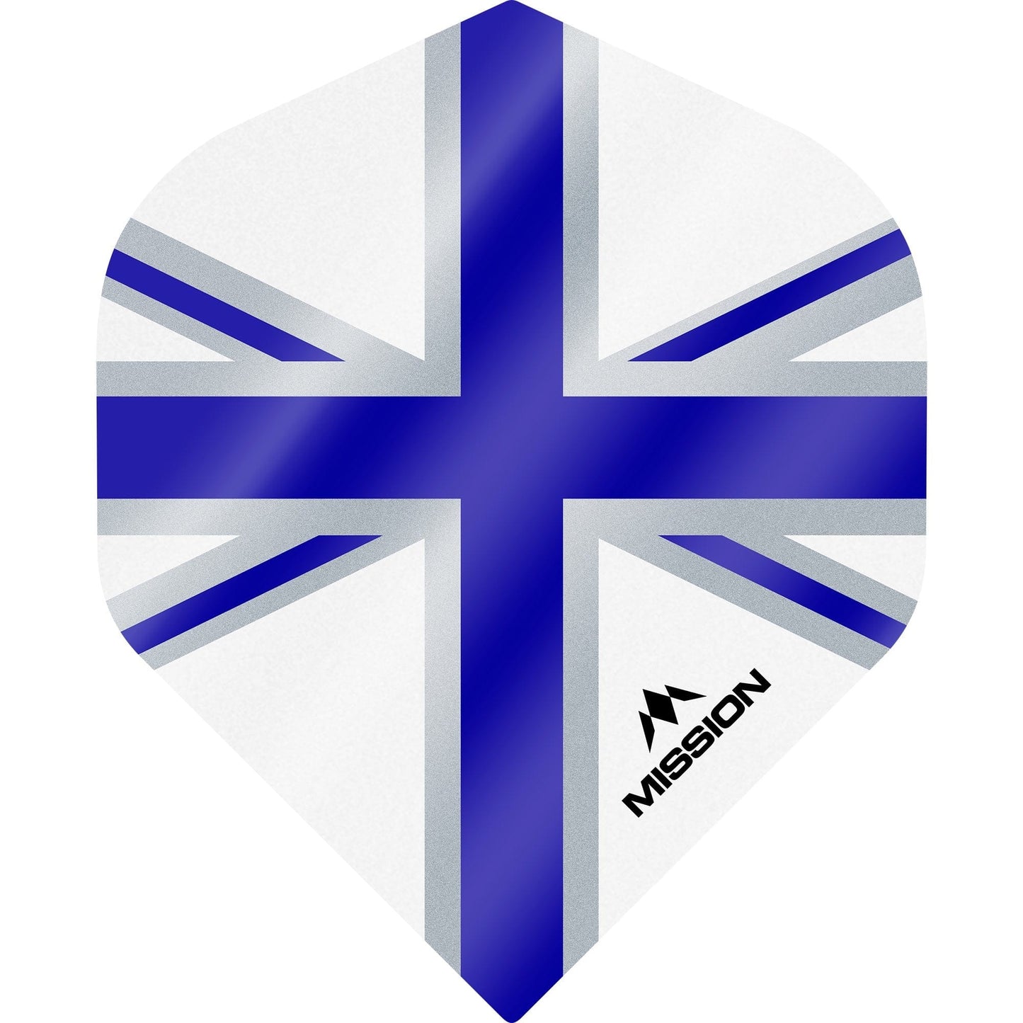Mission Alliance Union Jack Dart Flights - No2 - Std - White White Blue