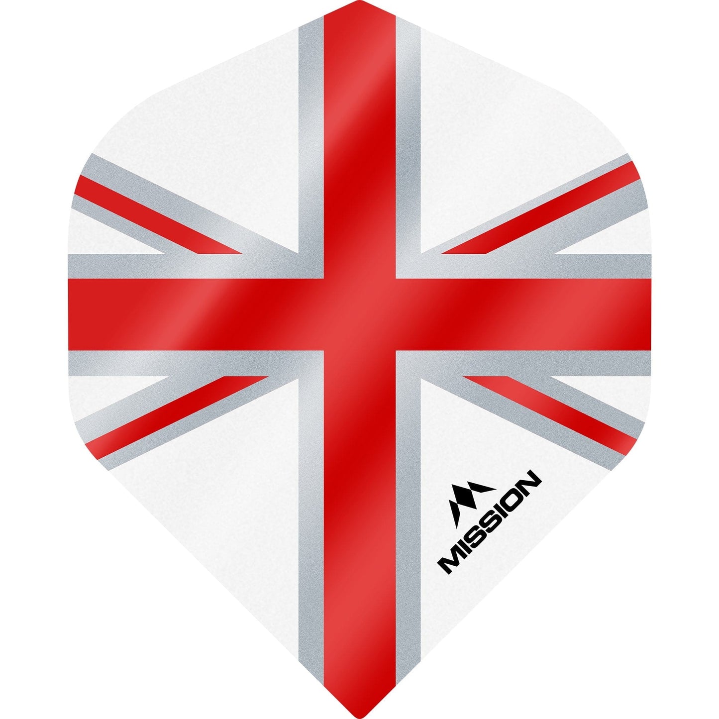 Mission Alliance Union Jack Dart Flights - No2 - Std - White White Red