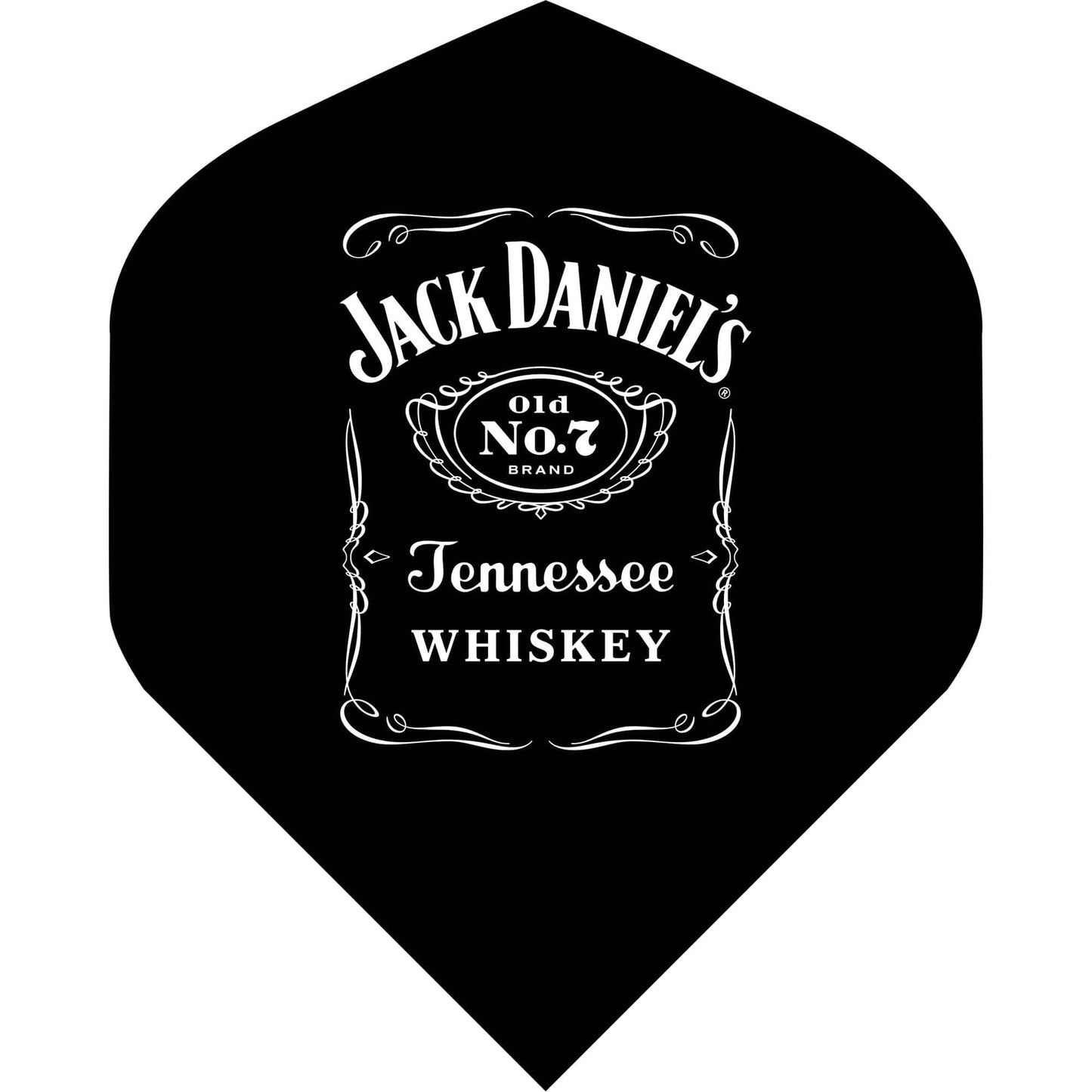 Jack Daniels JD Brand Dart Flights - No2 - Std Bottle Logo