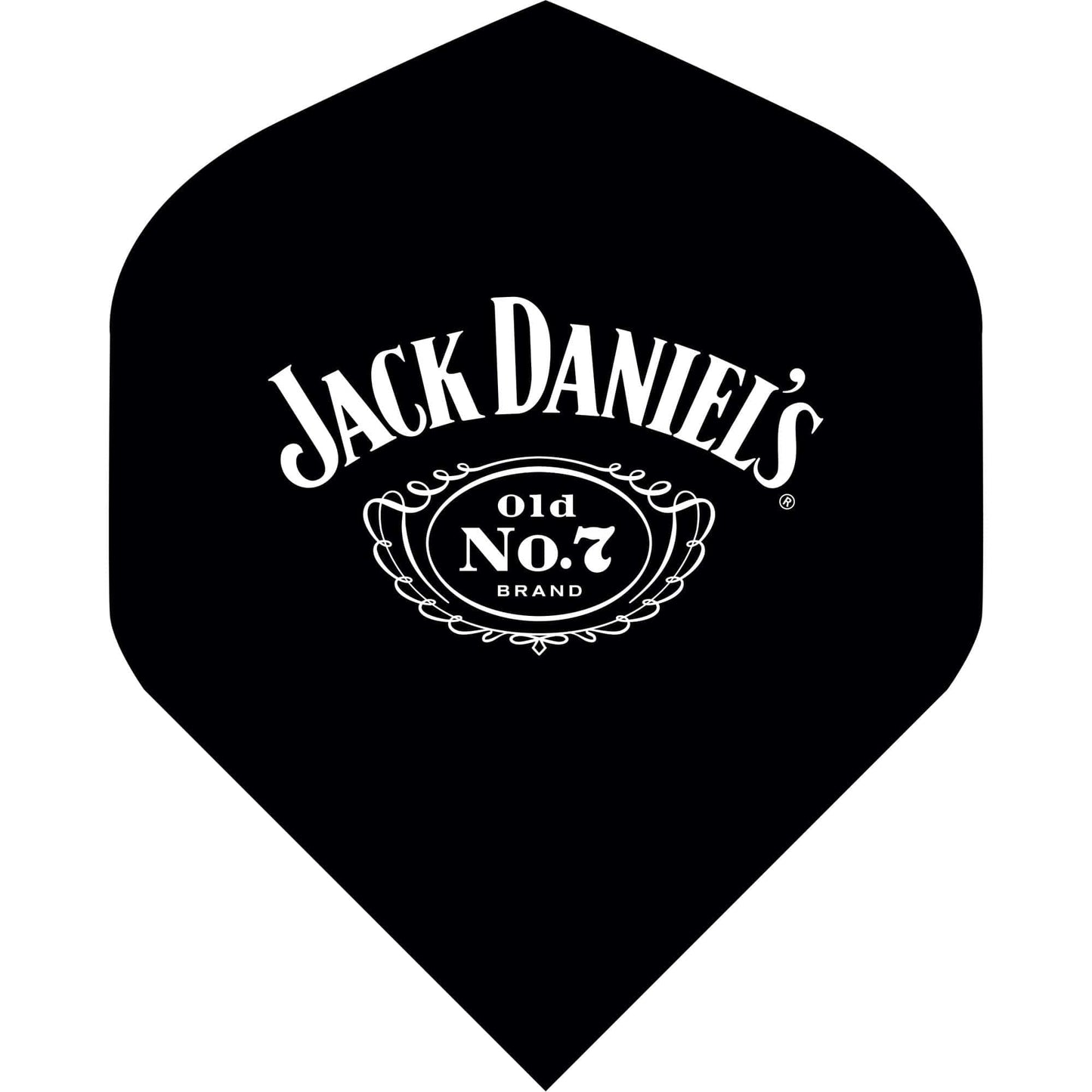Jack Daniels JD Brand Dart Flights - No2 - Std Cartouche Logo