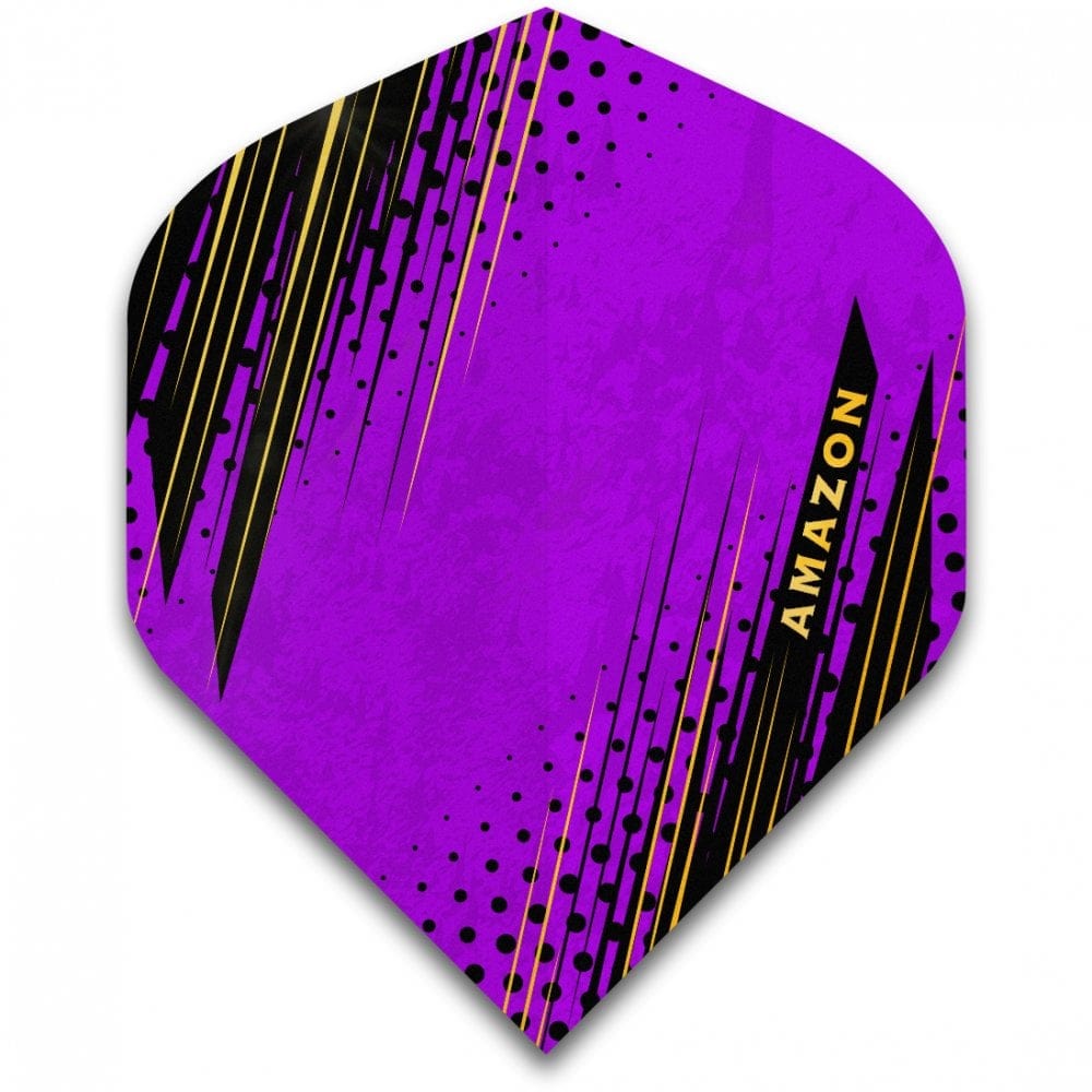Amazon Oro Dart Flights - No2 - Std - Black Purple