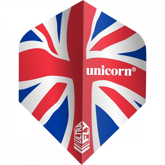 Unicorn Ultrafly Dart Flights - 100 - Plus Std - Union Jack - Wave