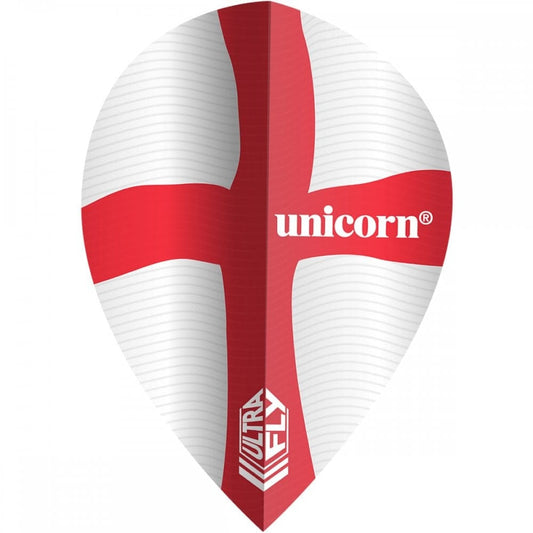 Unicorn Ultrafly Dart Flights - 100 - Xtra Pear - St George Cross - Wave