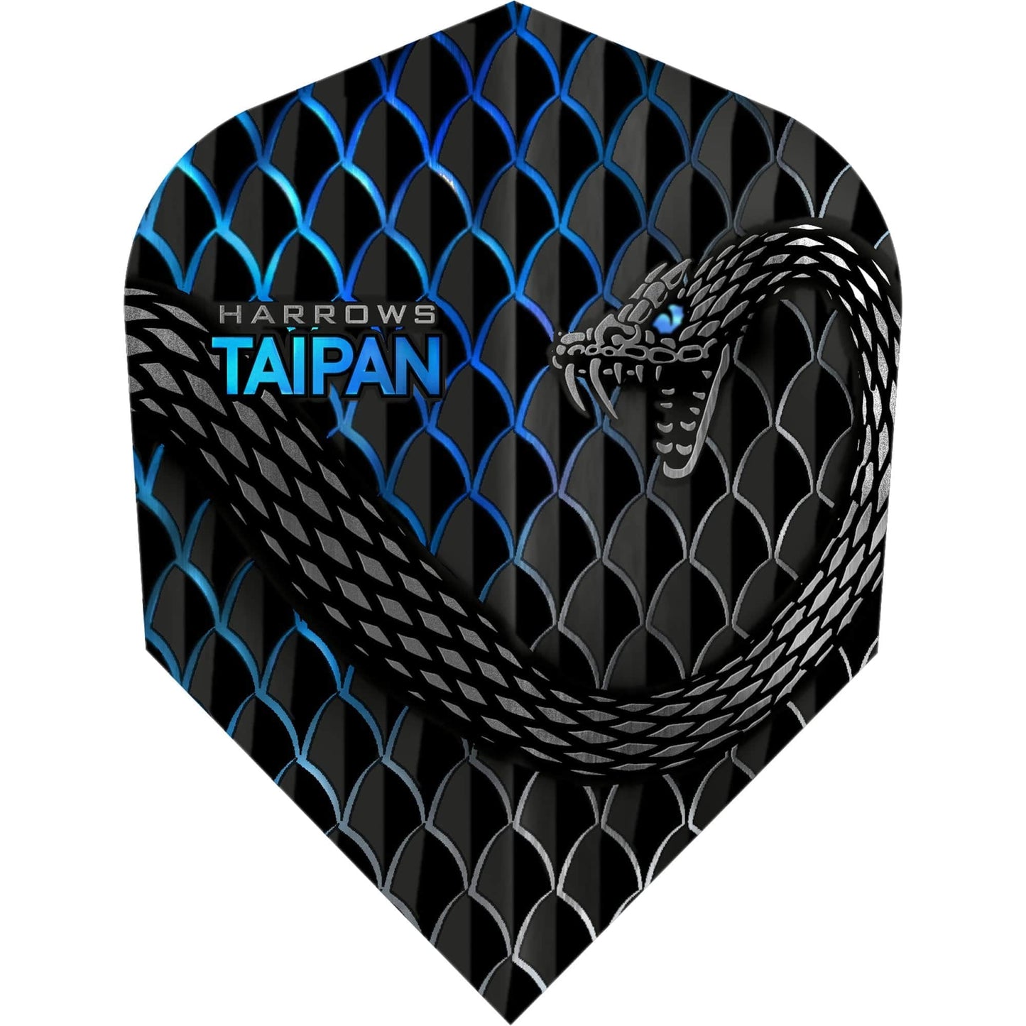Harrows Taipan Dart Flights - No6 - Std Aqua Blue